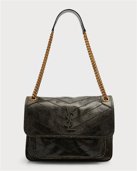 borsa kaki nero ysl|ysl niki bag.